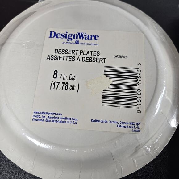 DesignWare Care Bears Party Plates 40ct 7in 9in + 16ct Napkins New Made in USA - Picture 4 of 5